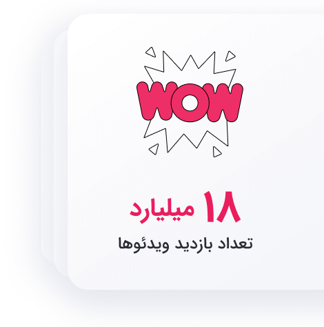 نمای تعداد بازدید ویدیوها